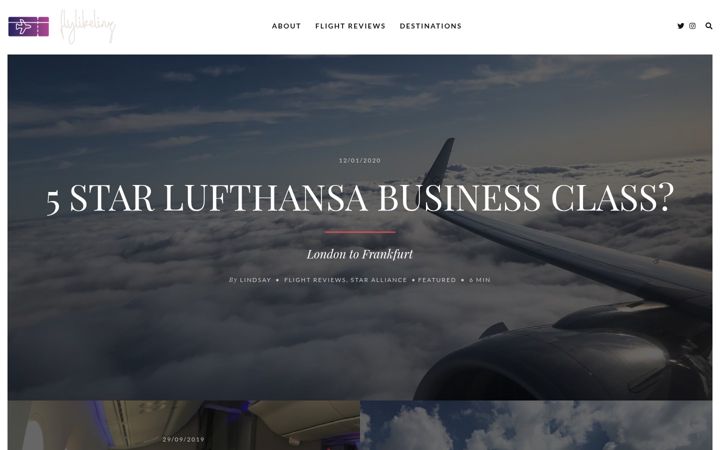 Screenshot of flylikelinz.travel