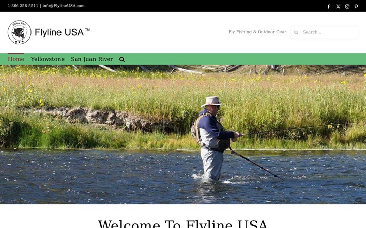 Screenshot of flylineusa.com