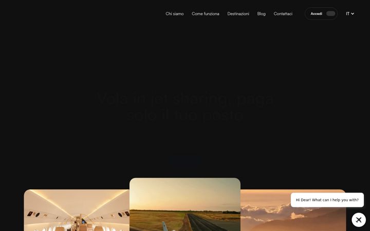 Captura de ecrã de flylux.io