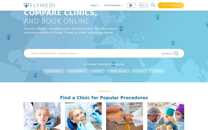 Screenshot του flymedi.com