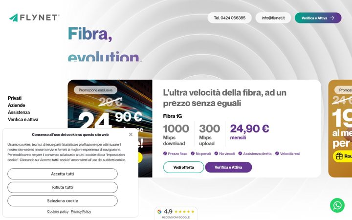 Screenshot of flynet.it