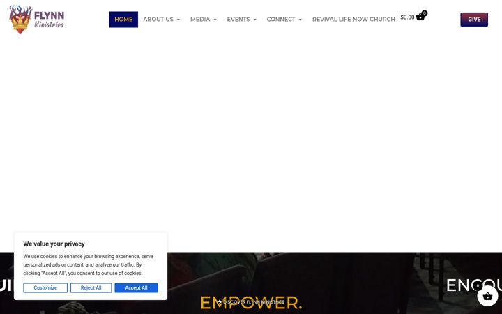 Screenshot of flynnministries.org