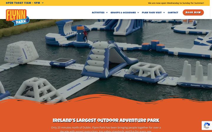 Captura de pantalla de flynnpark.ie