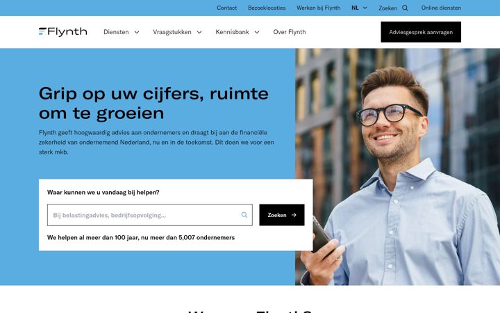 Screenshot of flynth.nl