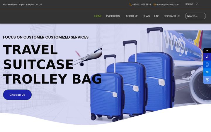 Screenshot of flyonebag.com