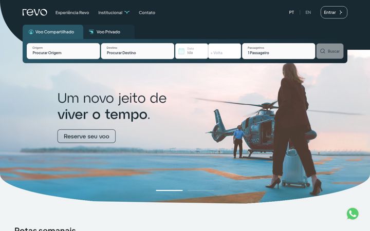 Screenshot of flyrevo.com