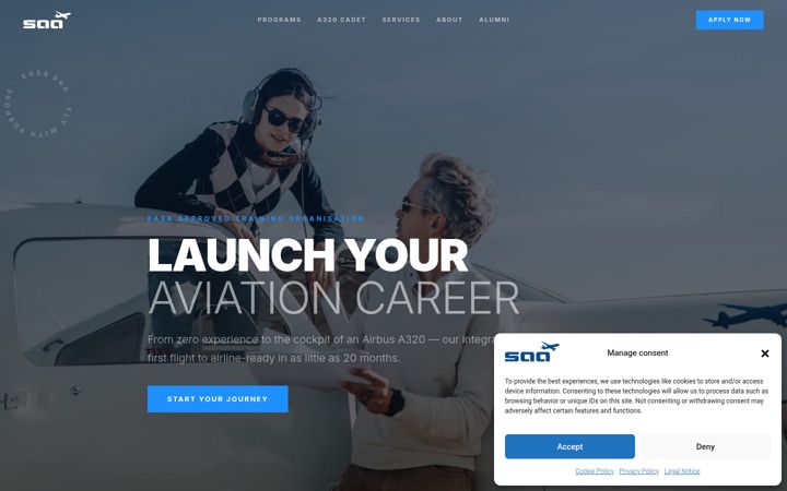 Screenshot of flysaa.org