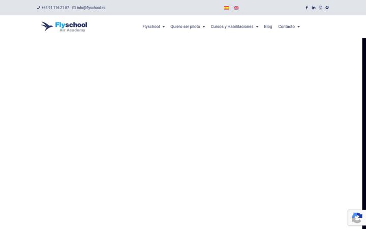 Screenshot of flyschool.es