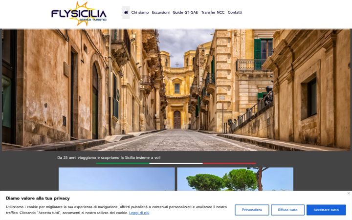 Screenshot of flysicilia.com