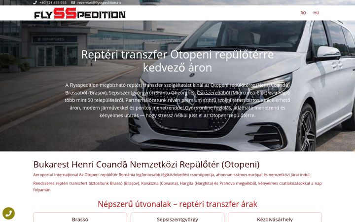 Screenshot of flysspedition.ro