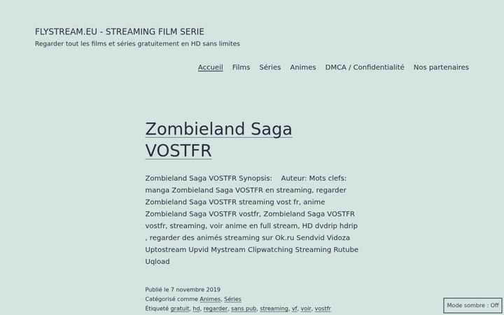 Screenshot of flystream.eu