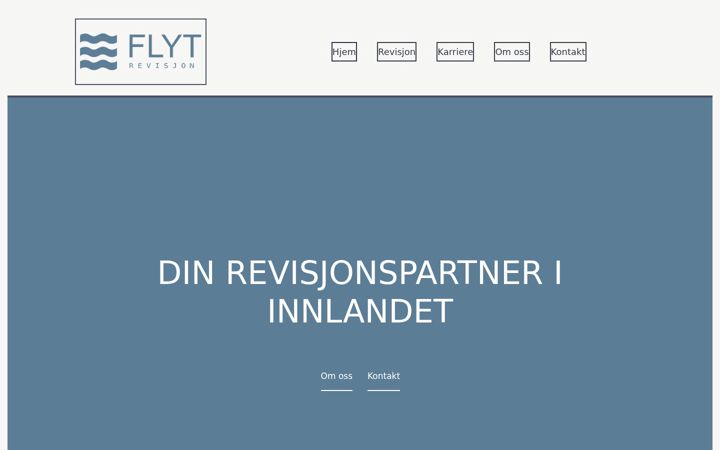 Screenshot of flyt-revisjon.no