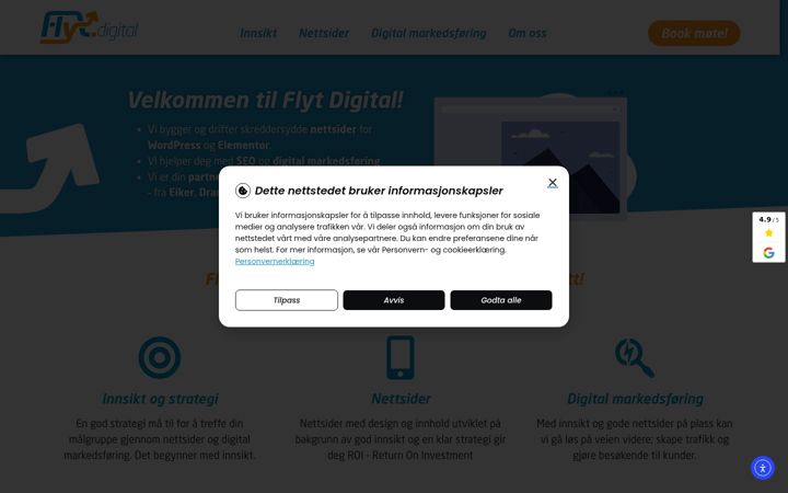 Screenshot of flyt.digital