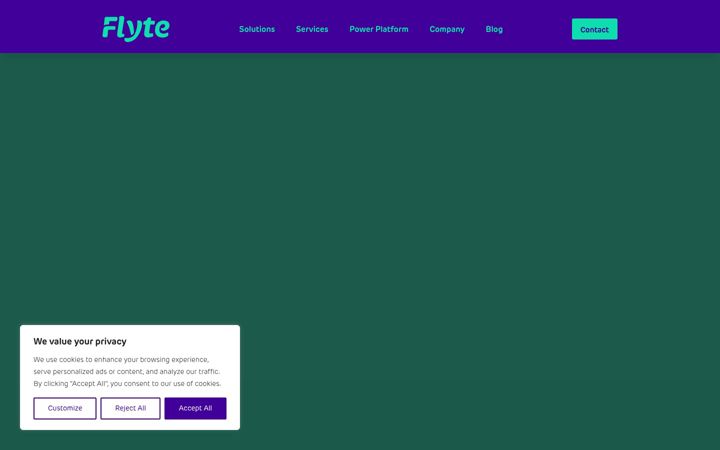 Screenshot of flyte.cloud