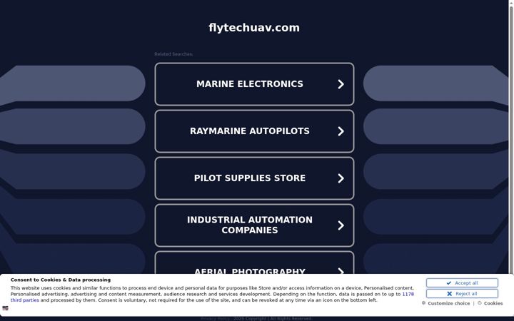 Screenshot of flytechuav.com