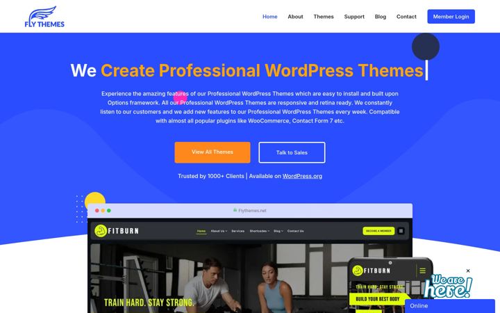 Screenshot of flythemes.net