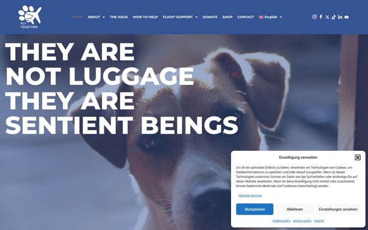 Screenshot of flytogether.org