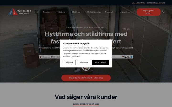 Screenshot of flytt-stad.se