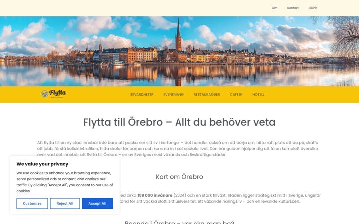 Screenshot of flyttatillorebroregionen.se