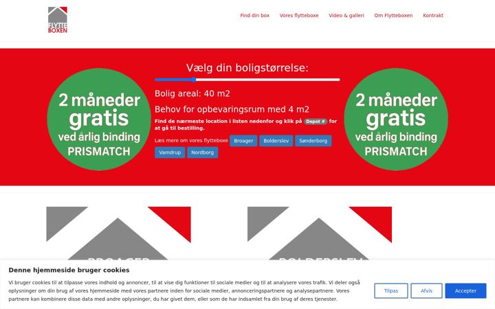Screenshot of flytteboxen.dk