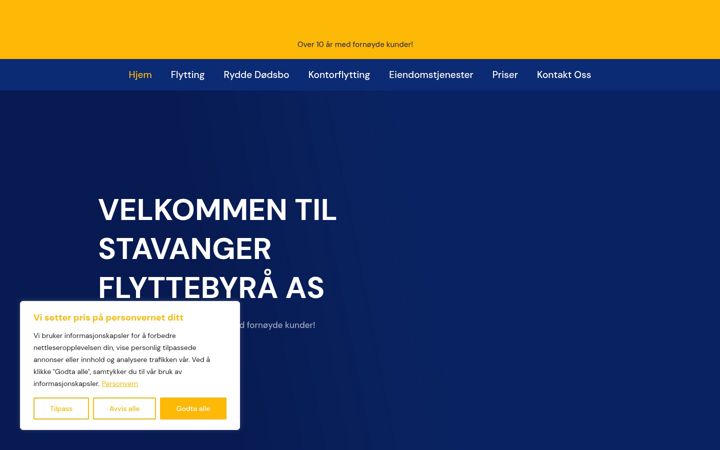 Screenshot of flyttefirma.no
