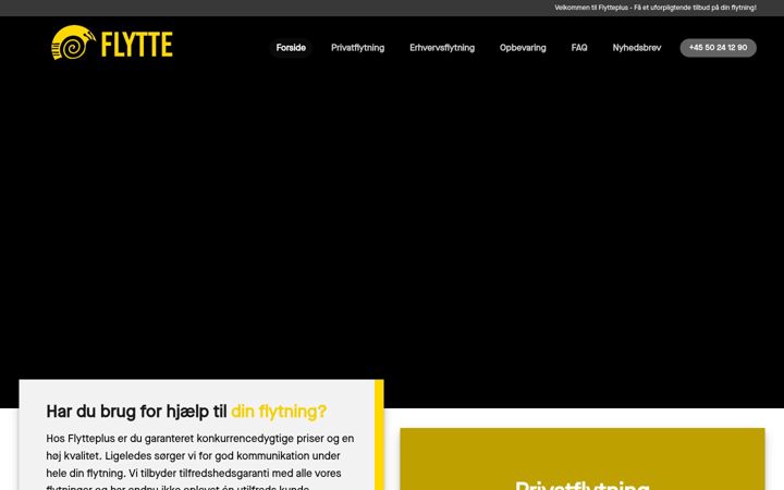 Screenshot of flytteplus.dk