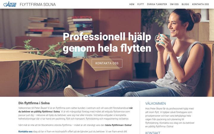 Screenshot of flyttfirmasolna.se