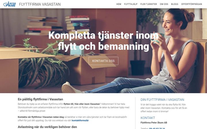 Screenshot of flyttfirmavasastan.se