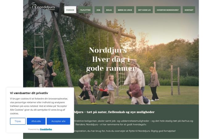 Screenshot of flyttilnorddjurs.dk