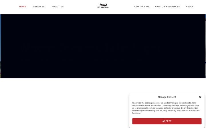 Screenshot of flyumatilla.com