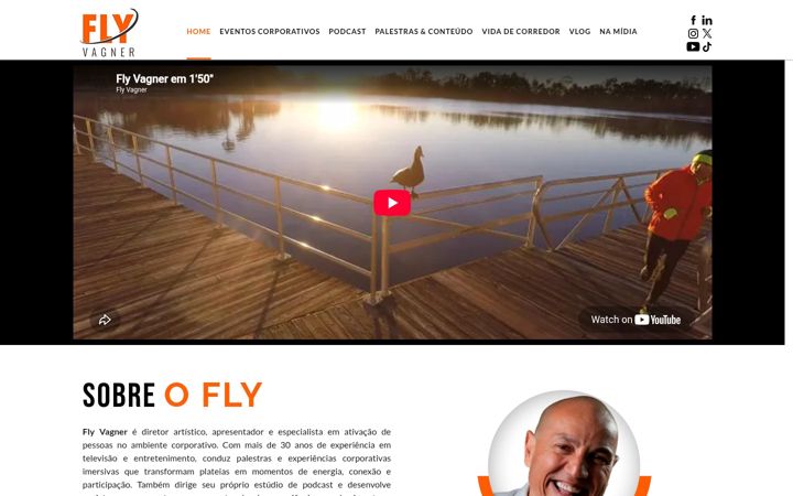 Screenshot of flyvagner.com.br