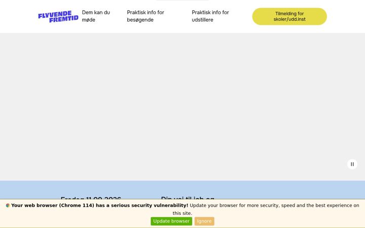 Screenshot of flyvendefremtid.dk