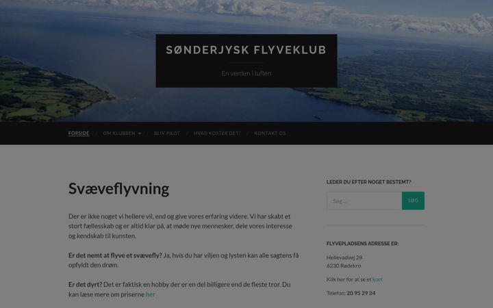 Screenshot of flyvning.com