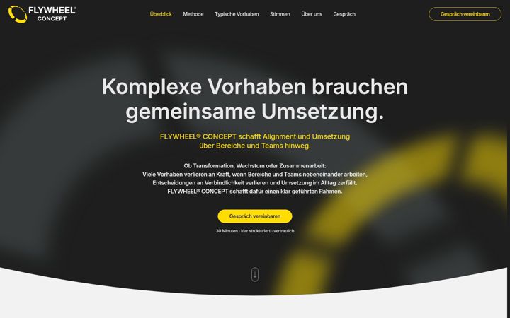 Screenshot of flywheel-concept.com