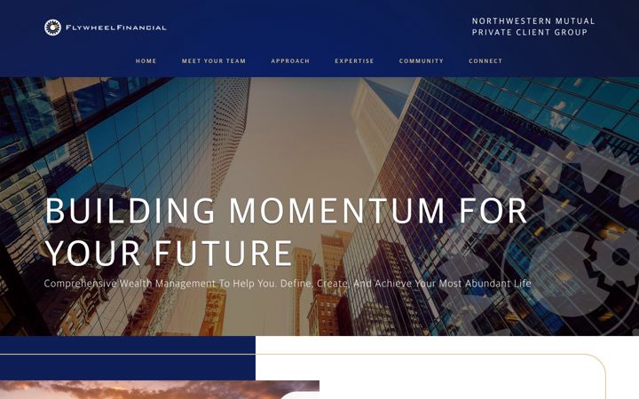 Screenshot of flywheelfinancial.nm.com