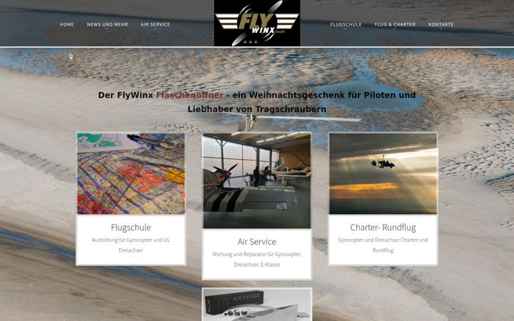 Screenshot of flywinx.de