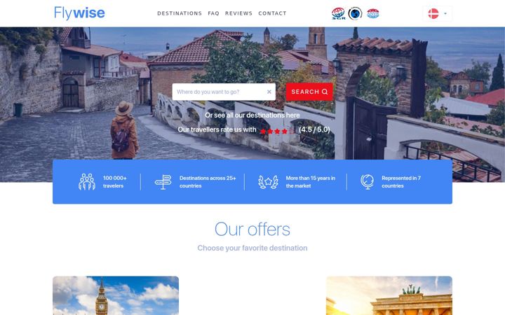Screenshot of flywise.nl