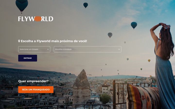 Skärmbild av flyworld.com.br