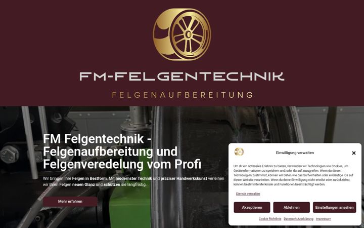 Screenshot of fm-felgentechnik.de