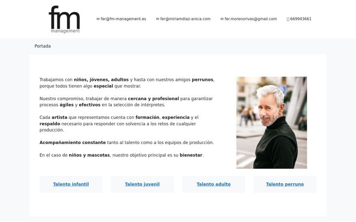 Screenshot ta' fm-management.es
