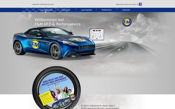 Screenshot of fm-reifenservice.de