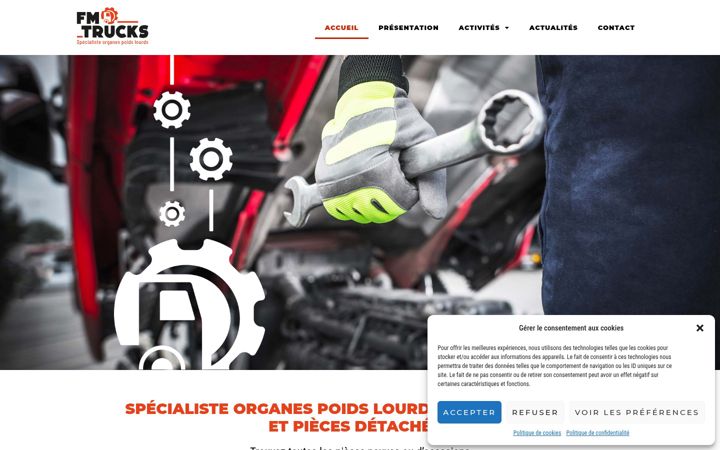 Screenshot of fm-trucks.fr