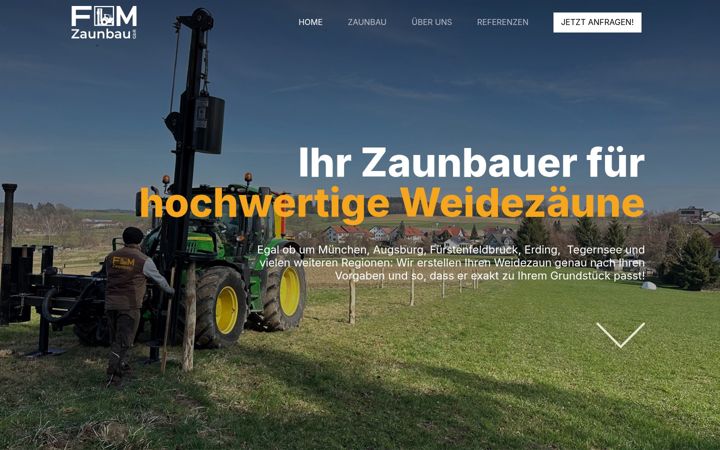 Screenshot of fm-zaunbau.de