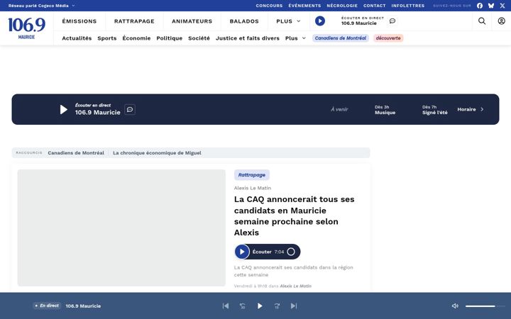 Screenshot di fm1069.ca