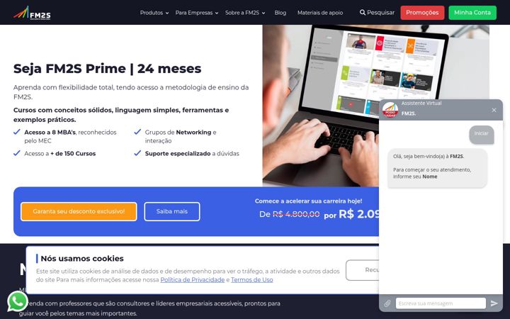 Ekraanipilt saidist fm2s.com.br