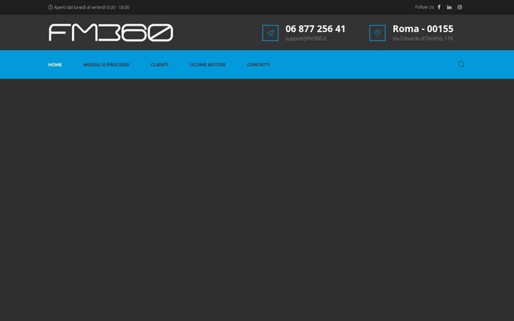 Snímek obrazovky fm360.it