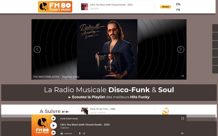 Screenshot of fm80.fr