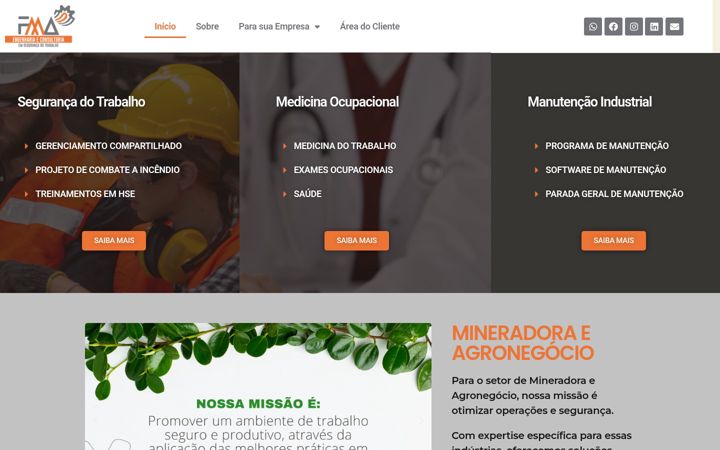 Skärmbild av fmaengenharia.com.br