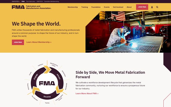 Screenshot of fmamfg.org