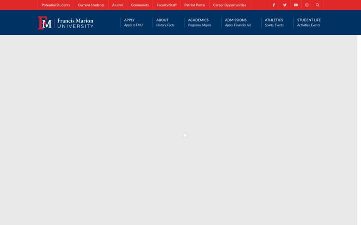 Screenshot of fmarion.edu